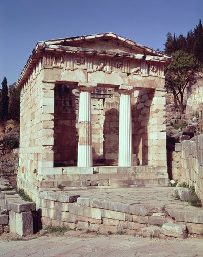 Vue du Temple des Trésors des Athéniens - Greek